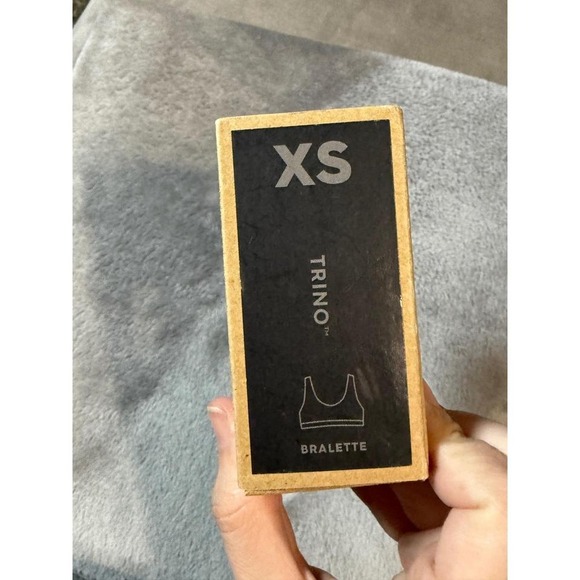 NWT Allbirds Size XS Intimates & Sleepwear  Trino Bralette Womens Black Wool - Picture 3 of 6